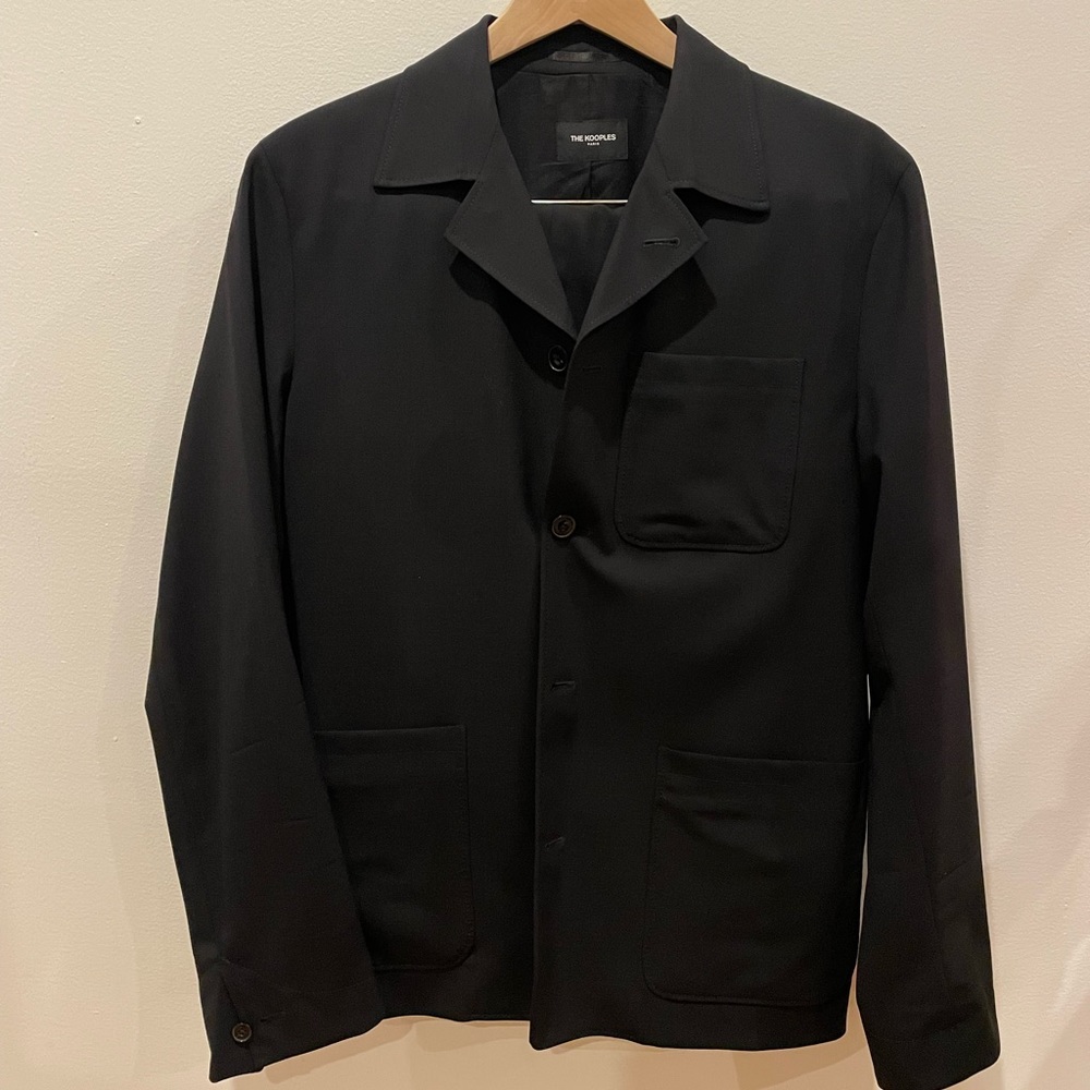 Kooples Black Wool Suit Set